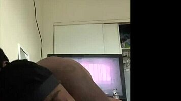 ebony takes doggystyle and swallows big black cumshot