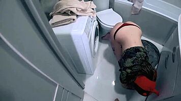 Horny Stepsister Stuck! Fucked Hard in Her Tight Little Pussy!