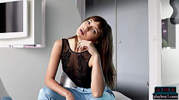 Romanian Teen Ana Strips Solo for Playboy