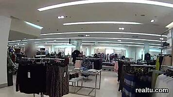 czech girl strips and gets hardcore pov in shopping centre 😏