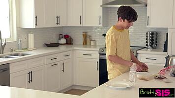 Braylin Bailey rides stepbro's cock