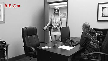 anita blue, a big slut girlfriend with blond hair, opens her ass to a monster cock