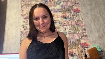 Deep slobbering POV blowjob with cum in mouth