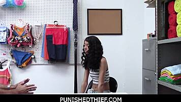 Teen 18+ Thief Caught In Garage Shop