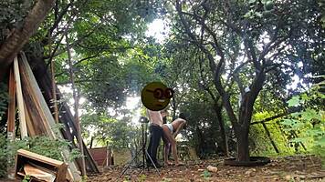 My Stepdad Couldn't Resist My Ass in Lingerie for Interracial Anal