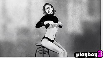 teen secretary skye blue poses naked in office after dull workday