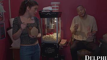 Victoria Voxxx Swallows Her Co Worker's Big Black Cock In Hot Piano Sex