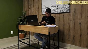 while my milf wife works she hired a mexican whore my wife discovers us and pays her more to fuck without condom