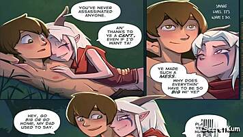 Man, this young elf virgin got drilled in the forest!