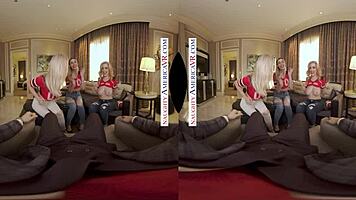 Three football-crazed sexpots make your big dick MVP