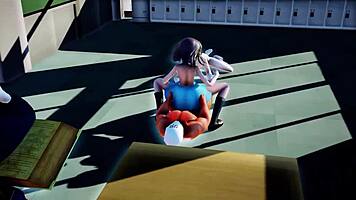 mmd 3d teen 18+s gets sin guys around cum right on the face