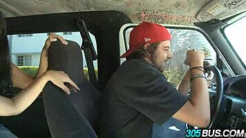 Wow, Spanish Babes Abella Anderson and Ava Addams in Wild Bus Orgy