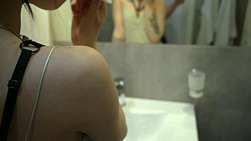 Horny Teen Sucks Rod Deep