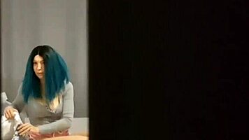 Step-Sister Masturbates While Hiding In Closet