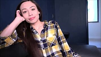 Yo, Natasha Ty, perfect brunette girlfriend, nails boyfriend’s step dad Alex Adams!