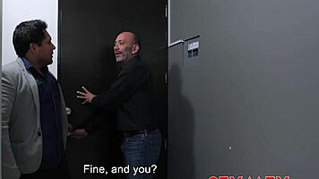 Slutty Girlfriend Gives Intense Blowjob With Perky Tits