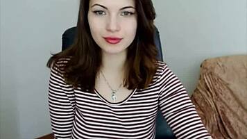 Russian with Big Boobs Teases Pussy on Webcam for Hot Viewers