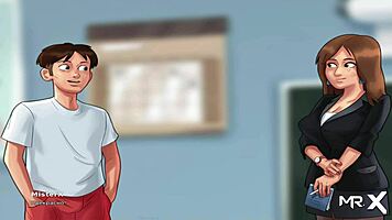 Summertimesaga - Fucked French Teacher E2 31 With Uncensored Hentai Fucking