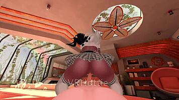 pov ebony teen gives intense ass job lap dance