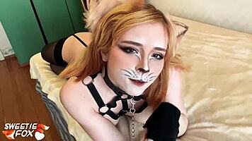 cute redhead fox, wanna deepthroat my monster cock pov? cum in mouth after hard fucking, yeah?