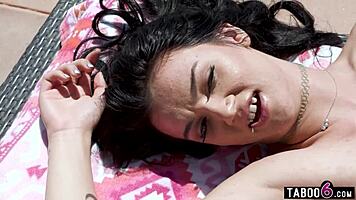 Stepdaughter Rose Winters asks, Want to see my pussy fisted and ass fucked by stepdaddy?