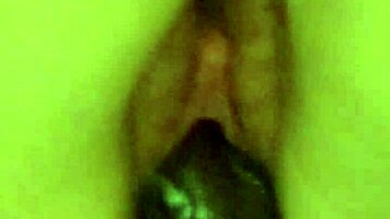 Amateur snow bunny in restrooms with big black cock