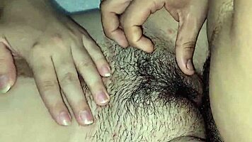 creampie with stepsister, fucking her tight pussy for the first time at home