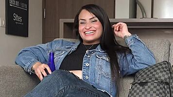latina casting - super innocent amateur babe conned by horny producer?