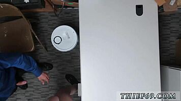 Cop fucks first-time thief in uniform