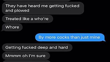 wife sexting about kinky threesome 😈