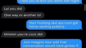 wife sexting about kinky threesome 😈