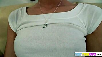 Brookeskye strips nude with ripped clothes