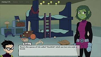 18Titans Episode 13 - Raven Delivers Intense Handjob in Anime Action