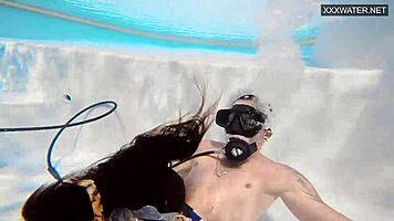 Group sex underwater with Eva Sasalka hides public orgy secrets