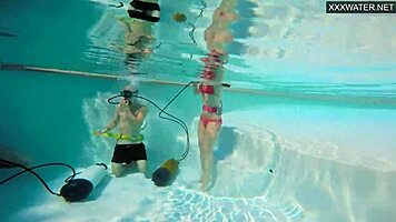 Group sex underwater with Eva Sasalka hides public orgy secrets