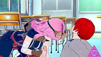 mei hatsume and shoto todoroki get wild in koikatsu hentai with blowjobs and cumshots