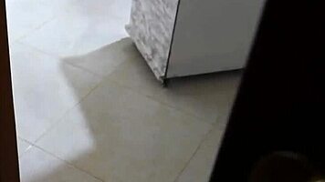 My neighbor cleans her apartment, ends with my dick in her tight vagina