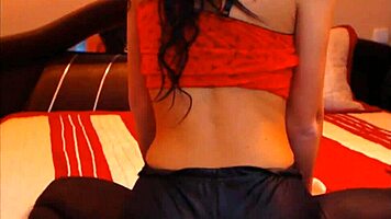 Webcam spandex leggings dancing with petite 18+ brunette amateurs private