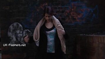 zarinas indian teen 18+ flashing pussy while oriental babes finger outdoors