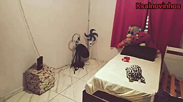 My friend's wife catches me smelling her panties