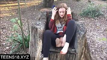 risky public teen 18+ squirt caught on webcam in outdoor adventure