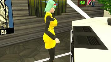 Bulma Mother-In-Law Finds Stepson Masturbating And Teaches Him Sex