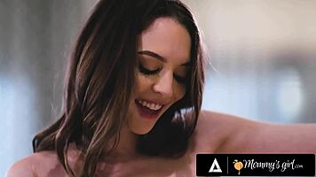 hot milf catches stepdaughter masturbating 😏