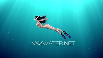 Hot European MILF Sazan Dives Into Underwater Erotics With Big Ass