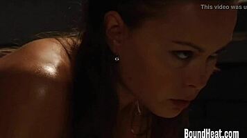 Hey, gorgeous lesbian slave gets bathed and punished by dominant mistress.