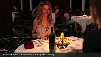 wife and stepmother awam 11 dominate dinner with bennett in 3d