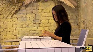 Sexy bombshell rim4k uses tongue on man's anus in fantasy ass licking