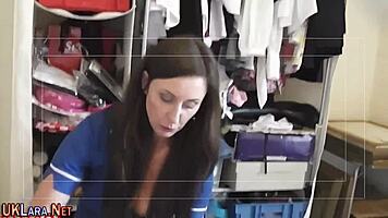 Mature hottie shares cock. Want to join?