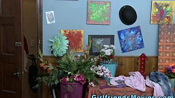 this teen lesbian rims a masturbating milf in high definition