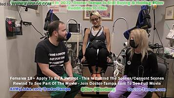 Channy Crossfire Feels Humiliated During Sophomore Gyno Exam With Nurse Stach Shepard